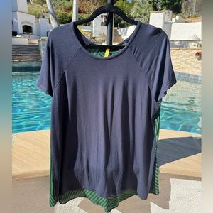Blue and green Ann Taylor top size large